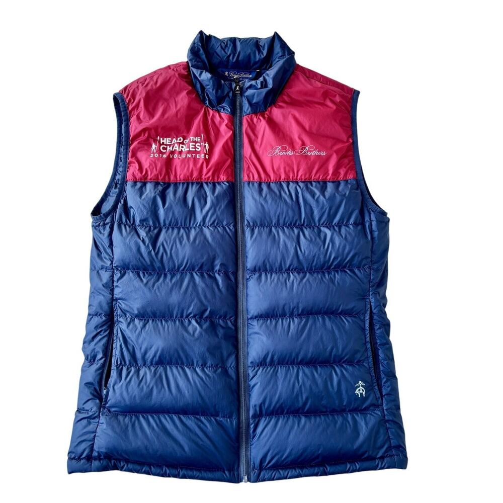 Brooks Brothers Head of the Charles 2016 Volunteer Vest Medium Blue HOCR Rowing
